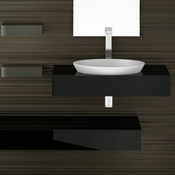 CIRCUS 50 FL - Inset round washbasin by Glass Design - view 3